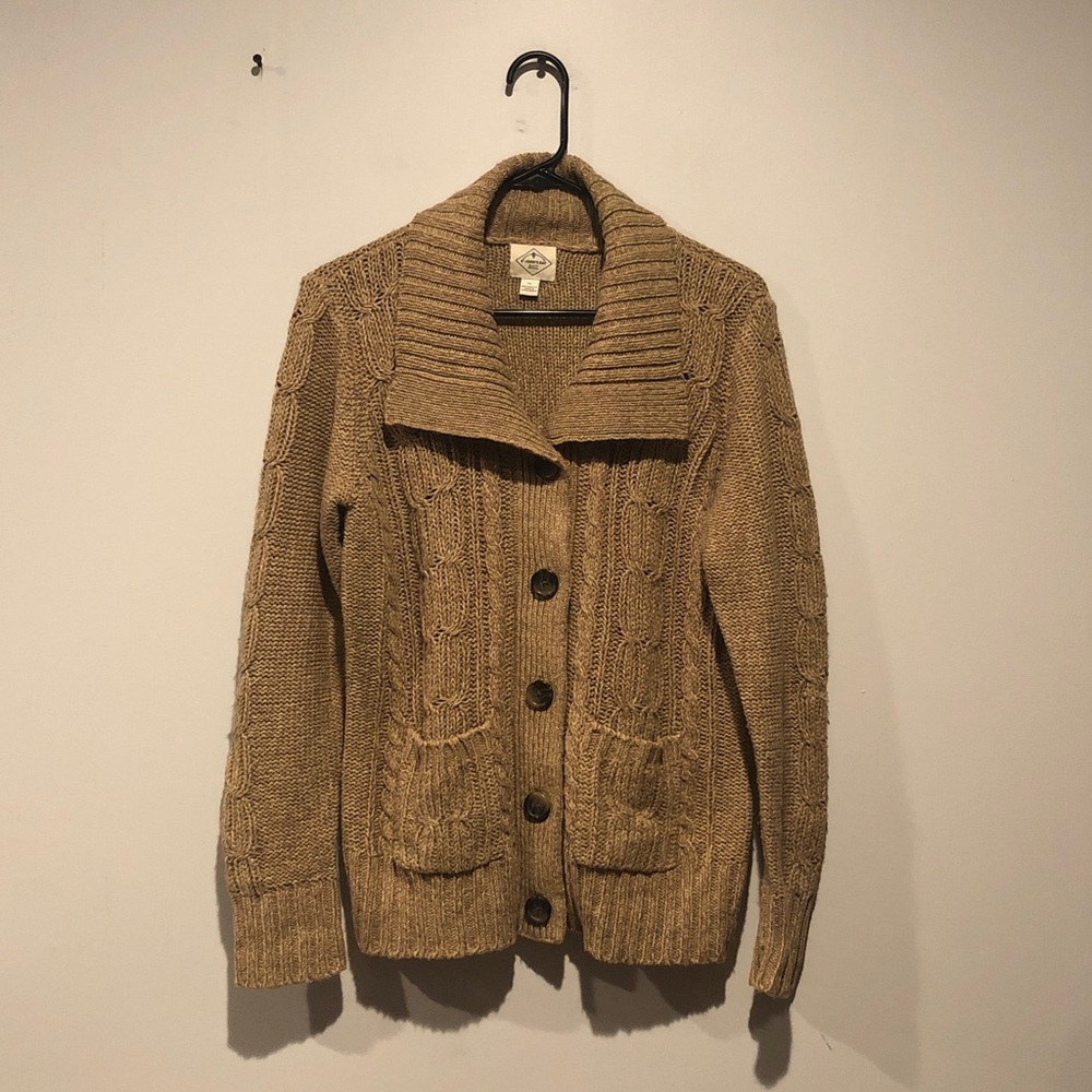 St. John’s Bay Cable Knit Button Down Cardigan